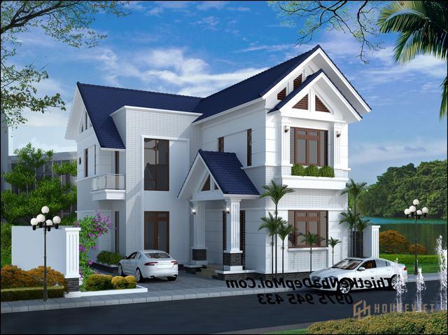 Mẫu nhà hai tầng mái thái đẹp