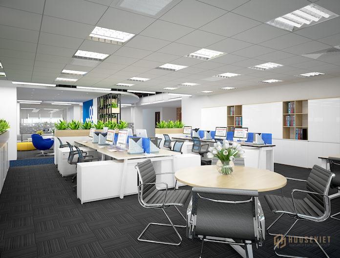 Hệ thống cửa sổ giúp tận dụng tối đa ánh sáng tự nhiên cho văn phòng