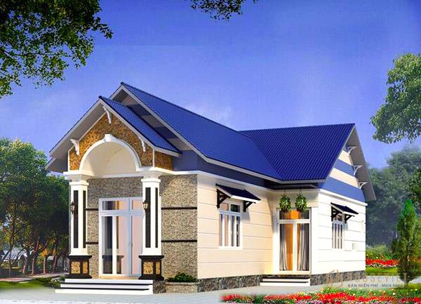 Mẫu 3 - Biệt thự vườn 1 tầng mái thái