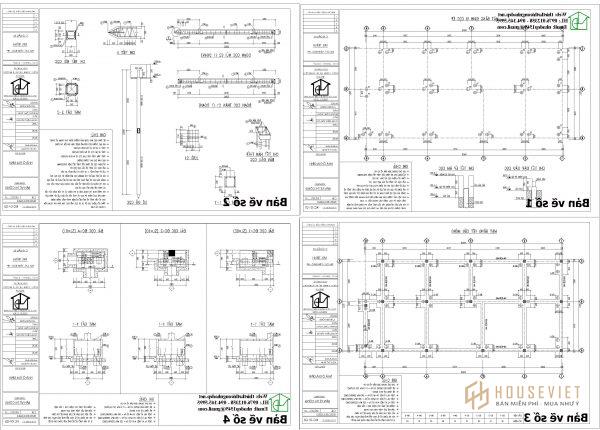 Chi tiết thiết kế móng cọc nhà cấp 4