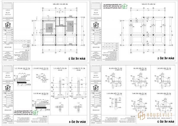 Chi tiết móng băng nhà cấp 4