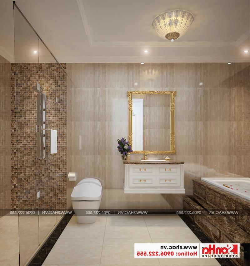 Trang trí phòng tắm và vế inh với gương và gạch ốp lát cao cấp 