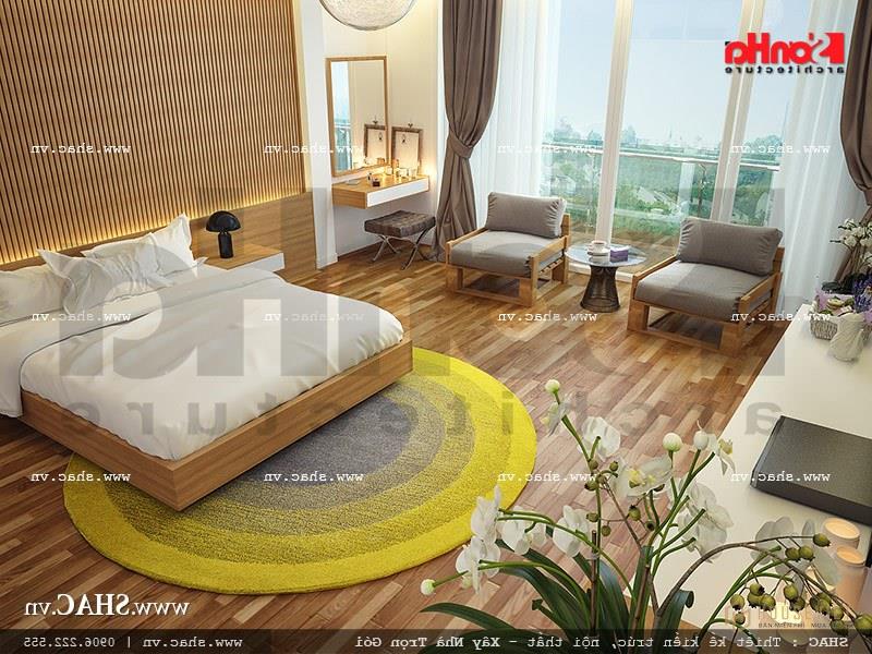 Thiết kế phòng ngủ 1 view1 khách sạn mini cổ điển đẹp sh ks 0027