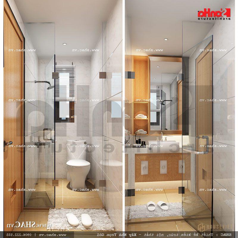 Thiết kế nội thất phòng tắm 2 phòng ngủ khách sạn mini cổ điển đẹp sh ks 0027