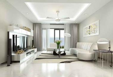 Mẫu trần thạch cao có quạt trần - điểm nhấn cho không gian nhà