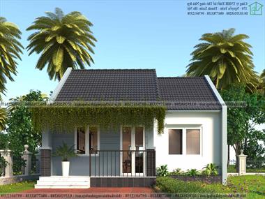 Tư vấn thiết kế nhà cấp 4 nhỏ đẹp 7x8m ở nông thôn NDNC4155