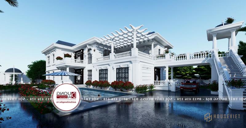 Biệt thự nghỉ dưỡng 2 tầng đẹp siêu thoải mái và thư giãn