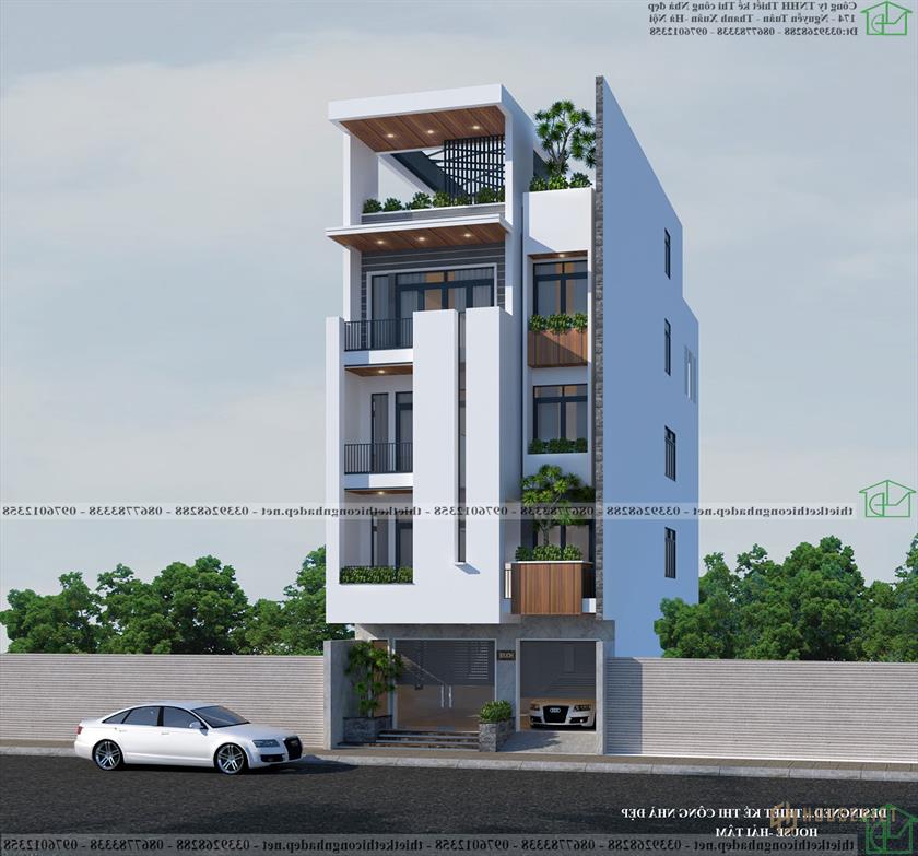 Mẫu thiết kế mặt tiền nhà hàng đẹp NDNP5T5