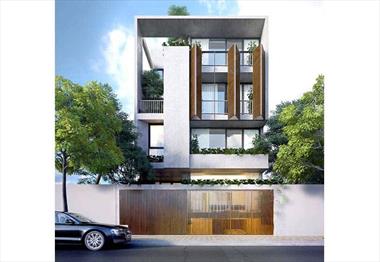 Mẫu Thiết Kế Nhà Đẹp 8x20m 3 Tầng Phong Cách Hiện Đại Xanh Mát