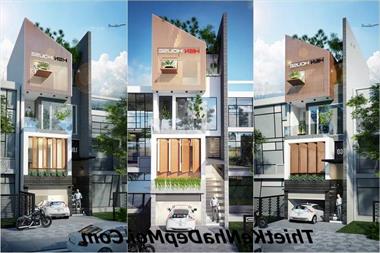 Các style kiến trúc nhà phố kinh doanh mặt tiền 5m đẹp xu hướng 2022