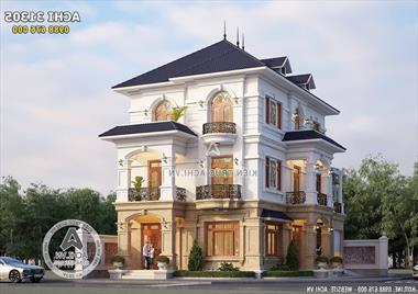 Mẫu biệt thự 3 tầng tân cổ điển đẹp tại Hải Dương - ACHI 31305