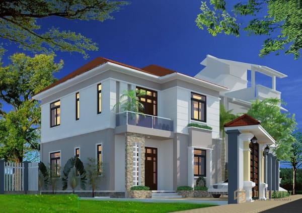 Kết cấu mái dốc giúp ngôi nhà nổi bật hơn Kết cấu mái dốc giúp ngôi nhà nổi bật hơn