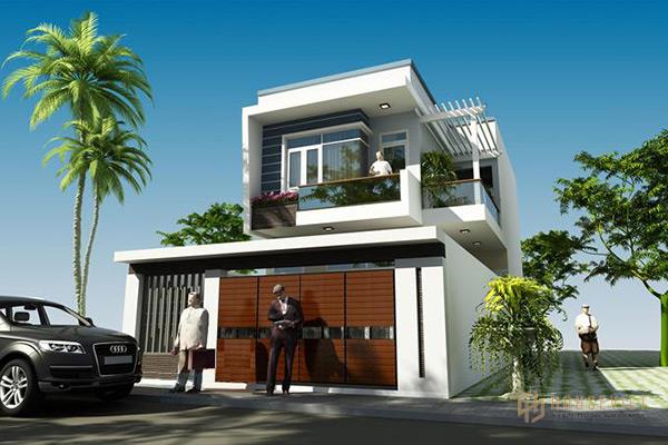 Mẫu nhà 2 tầng 7x12m