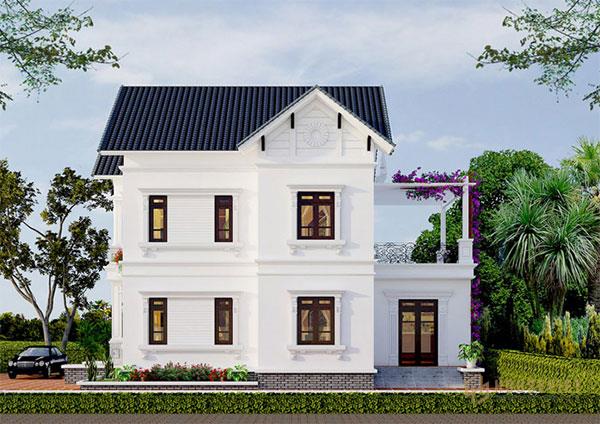Mẫu nhà 2 tầng mặt tiền 7m