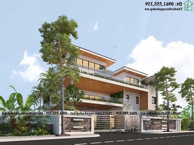 Biệt thự 3 tầng hiện đại 16x14m tại Hải Châu Đà Nẵng NDBT3T32