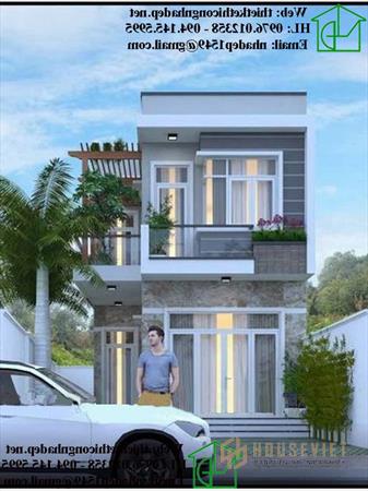 Ngôi nhà 2 tầng đẹp với gam màu nhẹ nhàng, ấm áp.