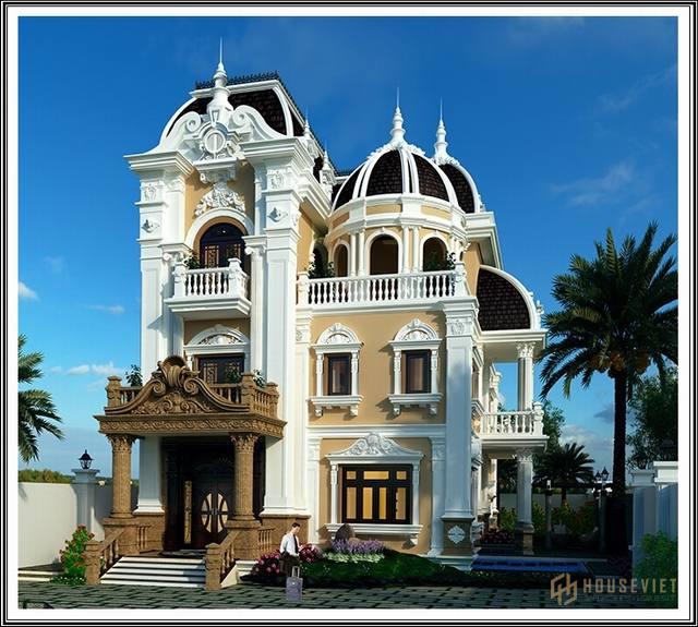 Biệt thự 3 tầng kiểu Pháp ngang 11m