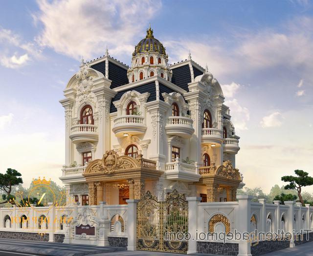 Biệt thự kiểu lâu đài 3 tầng đẹp