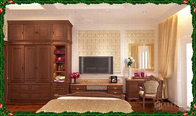 phong ngu biet thu co dien chau au dep