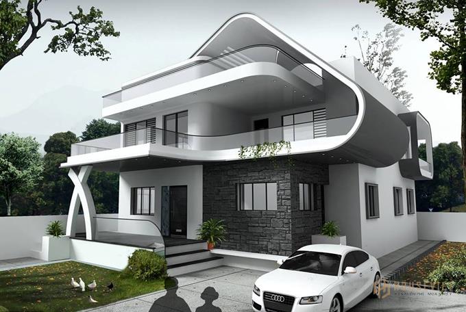 Thiết kế biệt thự hiện đại ấn tượng