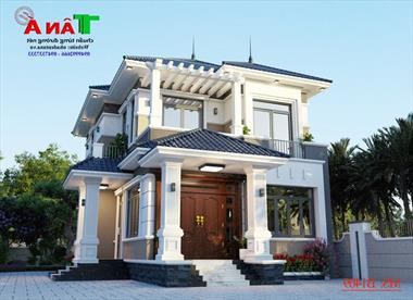 Mẫu nhà 2 tầng kết hợp kinh doanh đơn giản hiện đại tại Thanh Hóa MS: B1409