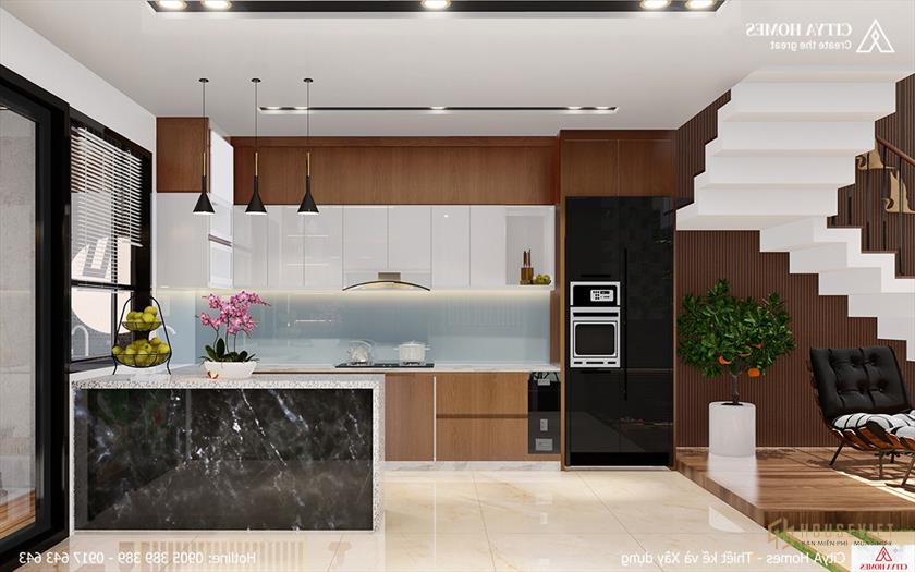Không gian bếp sang trọng và tiện nghi