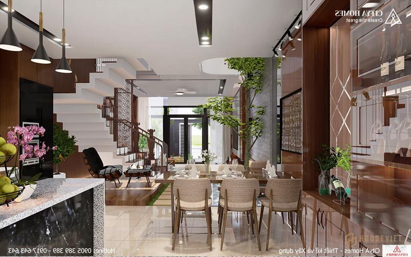 Nhà rộng rãi, thoáng mát, nhiều cây xanh