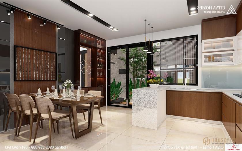 Không gian bữa tối của gia đình sau một ngày làm việc mệt mỏi