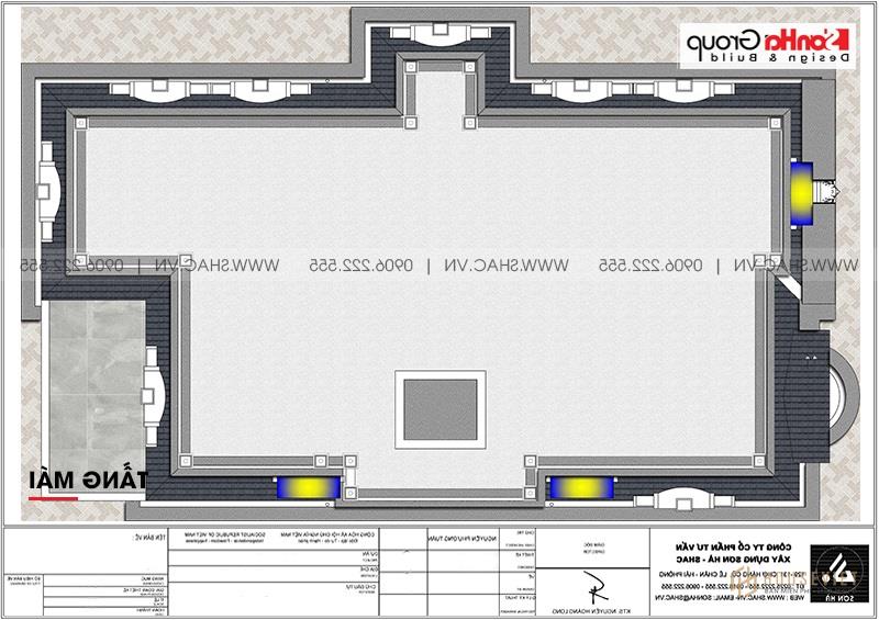 Mẫu biệt thự tân cổ điển 3 tầng 5 phòng ngủ tại Đà Nẵng - SH BTP 0158 9 Mặt bằng công năng tối ưu cho ngôi biệt thự tân cổ điển 3 tầng tại Đà Nẵng
