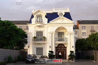 Mẫu biệt thự tân cổ điển 3 tầng 5 phòng ngủ tại Đà Nẵng - SH BTP 0158
