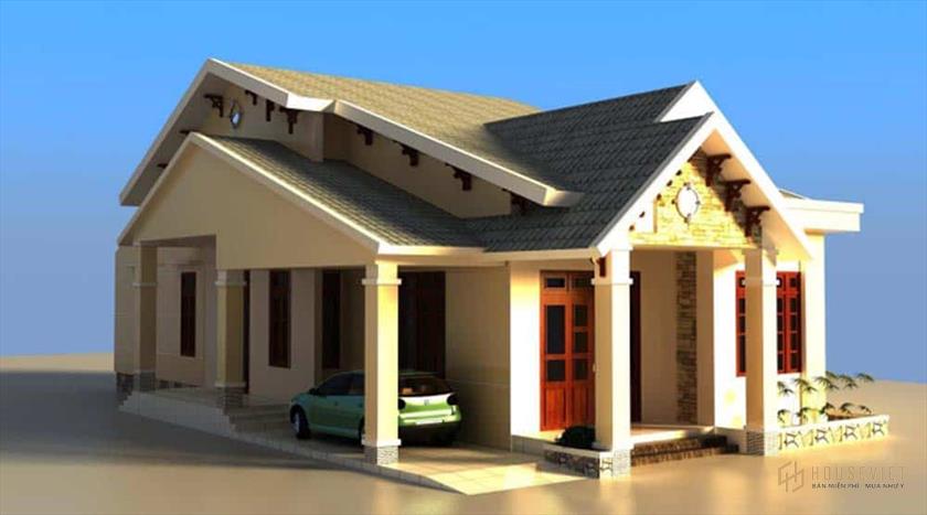 Mẫu thiết kế nhà ống 60m2 1 tầng siêu đẹp và sang trọng