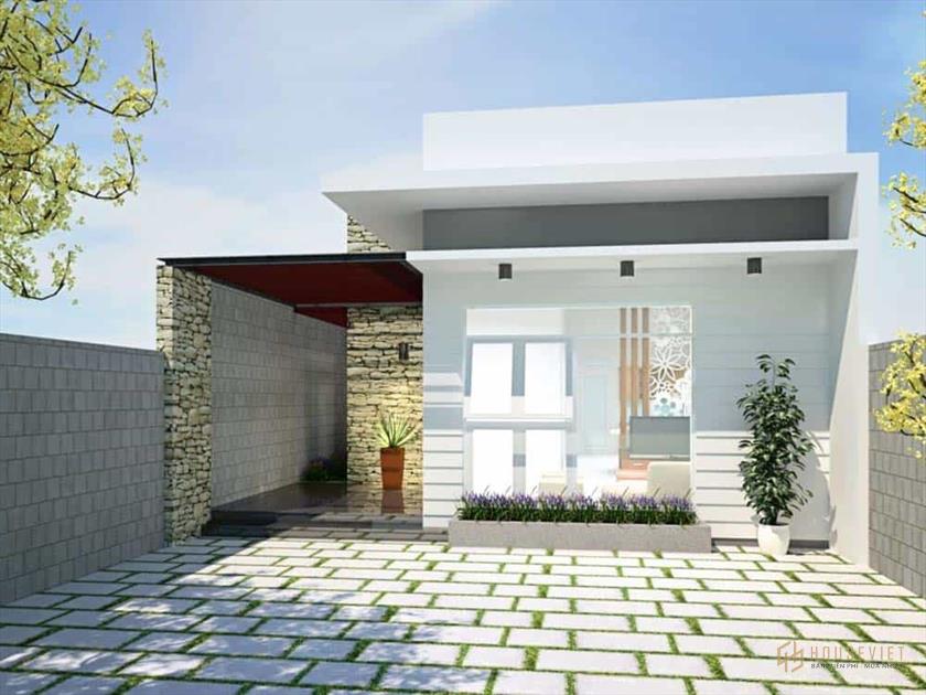 Mẫu thiết kế nhà ống 60m2 1 tầng siêu đẹp và sang trọng Mẫu thiết kế nhà ống 60m2 1 tầng siêu đẹp và sang trọng