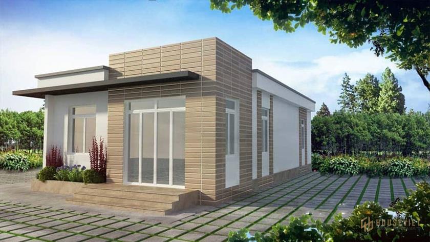 Mẫu thiết kế nhà 2 mặt tiền diện tích 60m2 Mẫu thiết kế nhà 2 mặt tiền diện tích 60m2