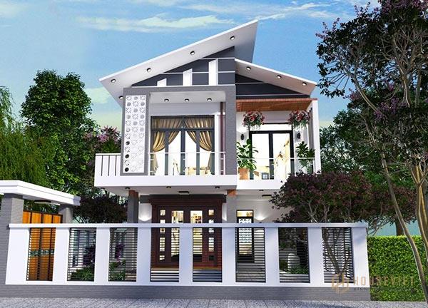 Mẫu mái lệch đẹp