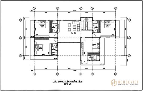 Mẫu nhà đẹp 2 tầng mái xéo