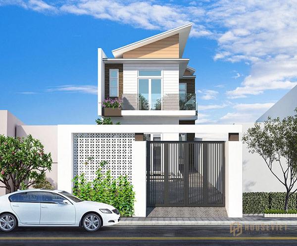 Thiết kế nhà mái xéo đẹp