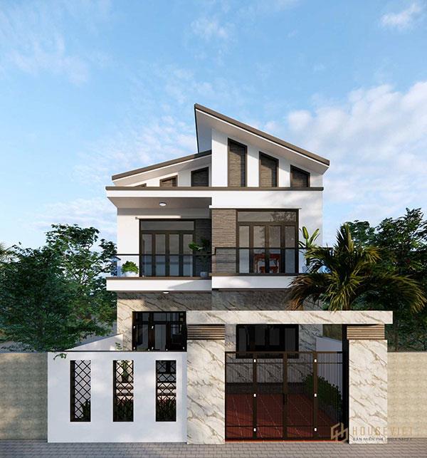 Mẫu mái lệch đẹp