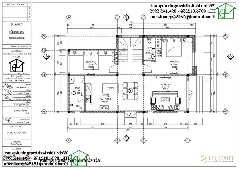 Nhà phố 2 tầng 8x12m NDNP2T11