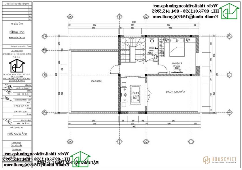 Nhà phố 2 tầng 8x12m NDNP2T11