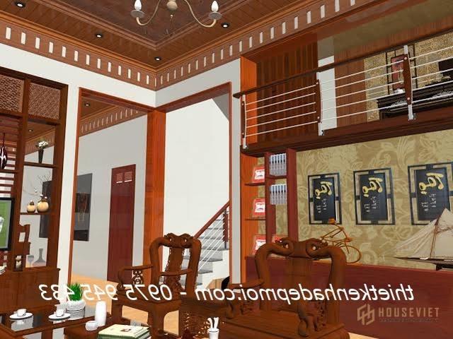 noi that mau nha vuon 1 tang mai thai 9x18 dep