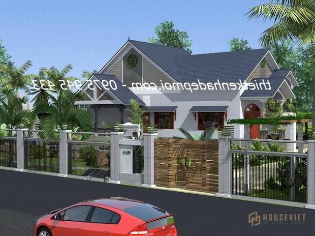 Thiết kế nhà rộng 9m 1 trệt 1 lầu