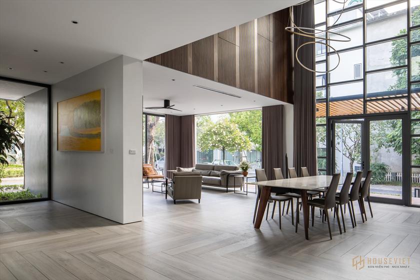 Mặt bằng thông tầng mang đến không gian sang trọng, thoáng mát, rộng rãi và sáng sủa hơn