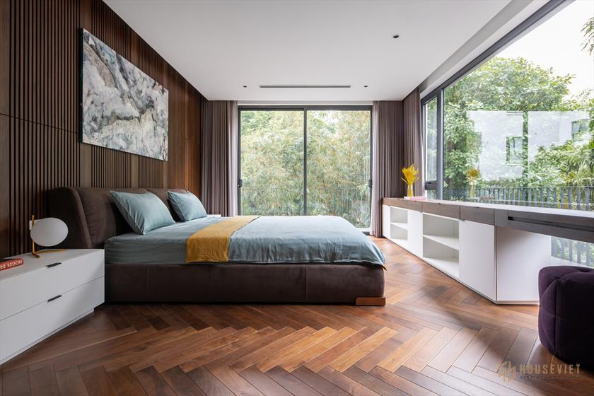 Không gian phòng ngủ nhẹ nhàng và tinh tế