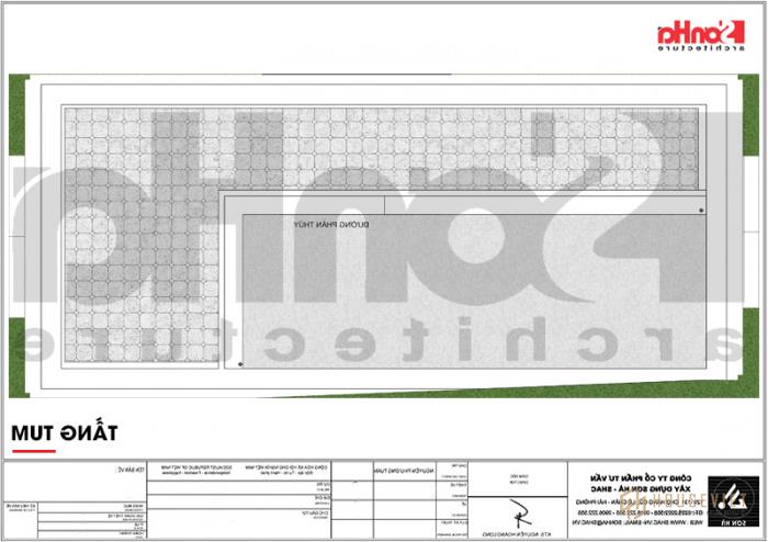 Thiết kế khách sạn 3 sao tân cổ điển KS 0056 tại Hải Phòng 40 Mặt bằng công năng biệt thự 3 sao tân cổ điển mái thái đẹp tại Hải Phòng