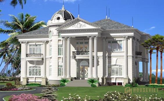 Mẫu Biệt Thự 2 Tầng Phong Cách Pháp | 10+ Mẫu Biệt Thự Đẹp Sang Trọng, Đẹp Nhất