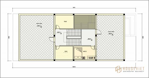 Nhà 2 tầng mặt tiền 8m.
