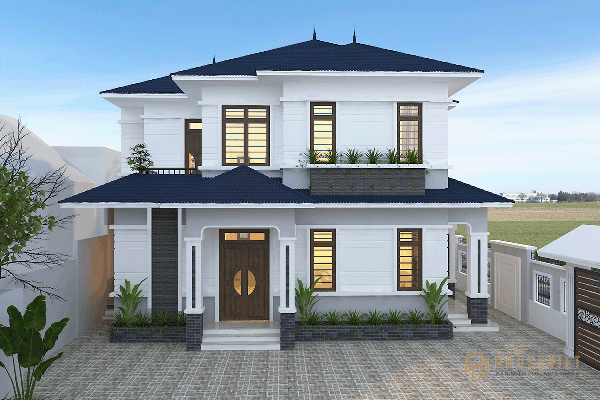 Thiết kế biệt thự vườn 2 tầng