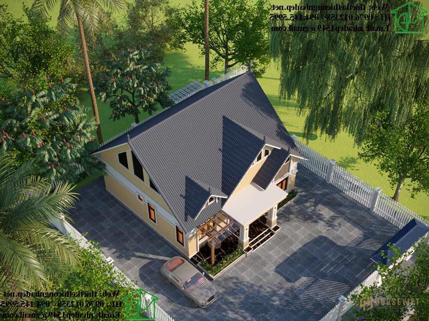 Nhà cấp 4 3 phòng ngủ 10x11m hiện đại ở Phú Thọ NDNC4113 Nhà cấp 4 3 phòng ngủ 10x11m hiện đại ở Phú Thọ NDNC4113