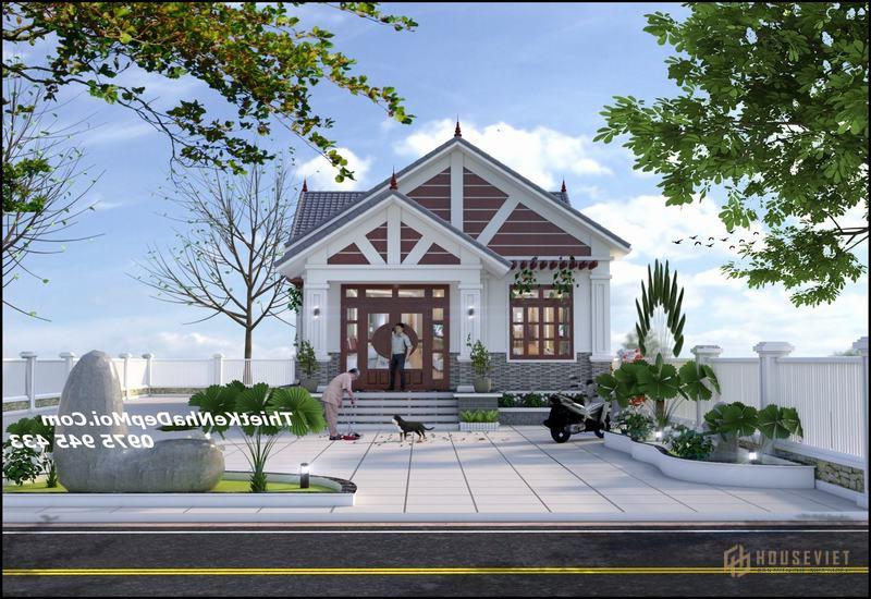 Mẫu nhà miệt vườn mái thái đẹp ở quê 