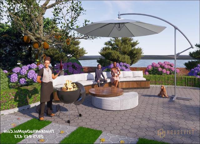 Thiết kế nhà vườn trệt đẹp 2021